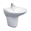 Chậu Rửa Lavabo Dương Vành TOTO L763 Chậu Rửa Lavabo Dương Vành TOTO L763 Chậu Rửa Lavabo Treo Tường Chân Lửng TOTO LHT300CR
