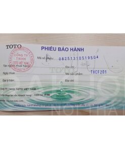 Giấy bảo hành vòi xịt toto tvcf201