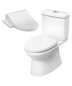Bồn Cầu Inax giá rẻ 2 Khối AC-504A+CW-H17VN Nắp Điện Tử Bồn Cầu Inax giá rẻ 2 Khối AC-504A+CW-H17VN Nắp Điện Tử Bồn Cầu Inax 2 Khối AC-504A
