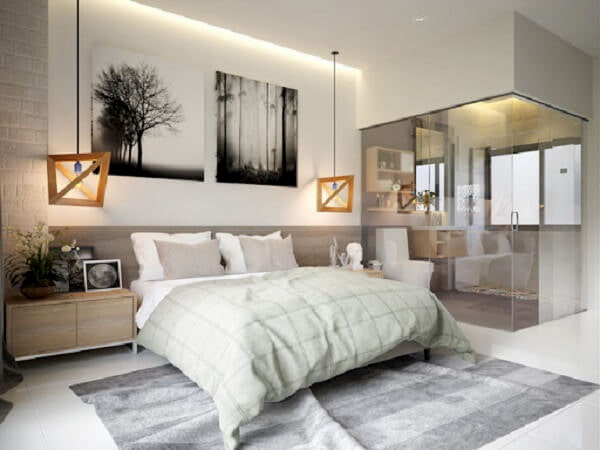 cách bố trí nhà vệ sinh trong phòng ngủ đẹp