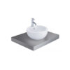 Chậu Rửa Lavabo COTTO C02717 Parvis Bán Âm Bàn Chậu Rửa Lavabo COTTO C02717 Parvis Bán Âm Bàn