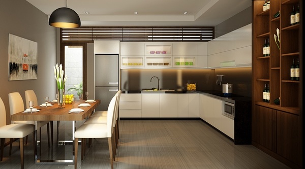 nhà vệ sinh cạnh bếp