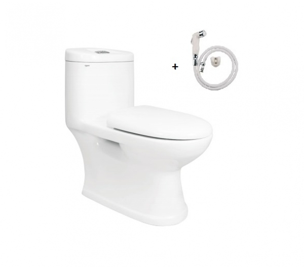 Bàn Cầu 1 khối Viglacera C109 Nắp đóng êm V37