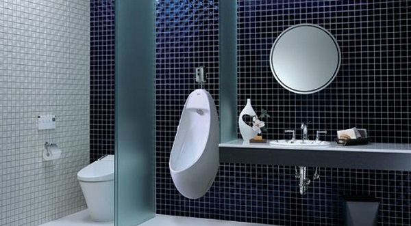 Bồn tiểu nam cảm ứng có thiết kế hiện đại, sang trọng