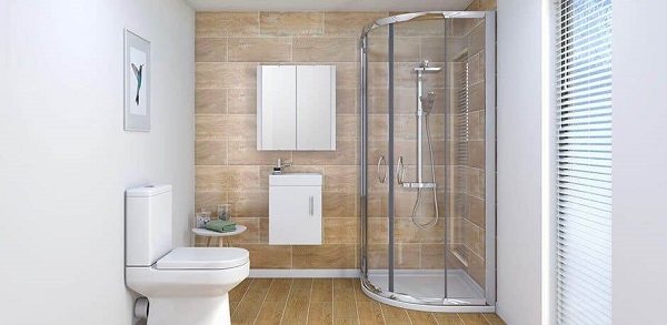 Thiết bị vệ sinh hiện đại, bố trí hợp lý giúp tối ưu diện tích phòng tắm
