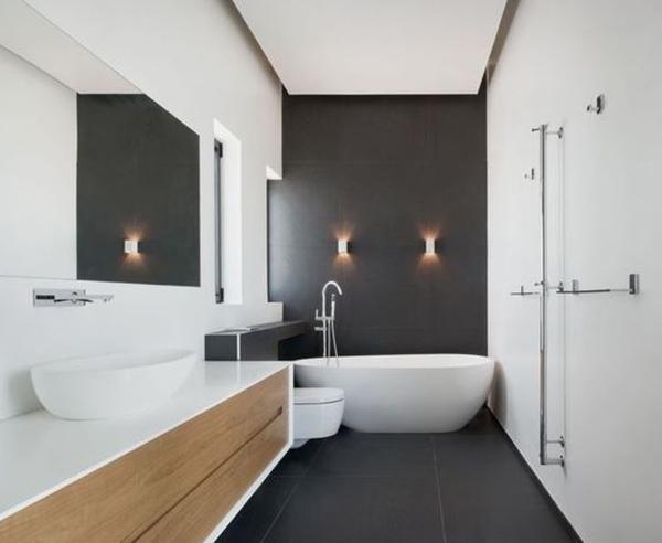 mẫu thiết kế phòng tắm 4m2 với hệ thống chiếu sáng đa dạng