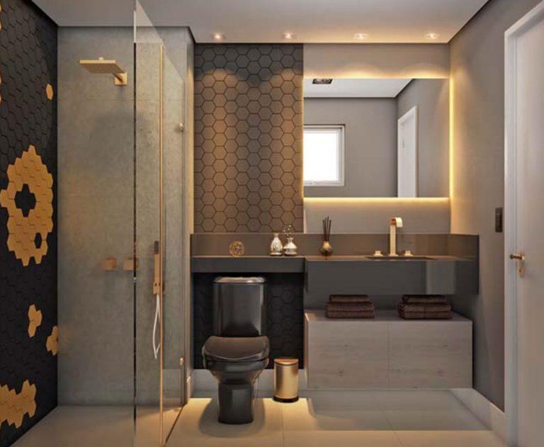 thiết kế phòng tắm 4m2 đa dạng màu sáng