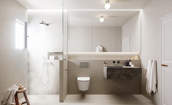 Tận dung nguồn ánh sáng tự nhiên nhà tắm