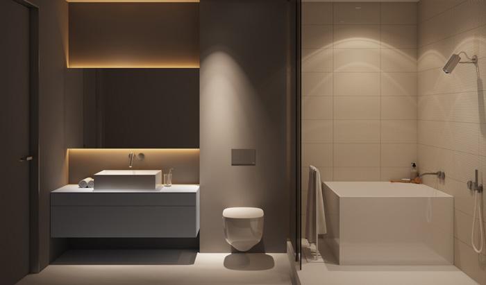 thiết kế phòng tắm 4m2 với bồn tắm kiểu nhật