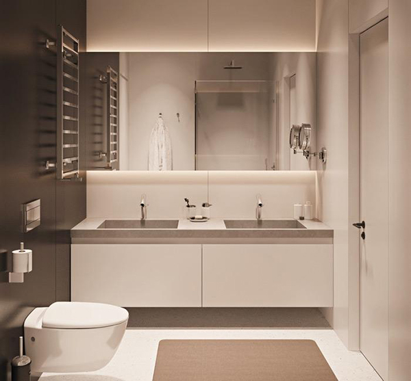 Trang bị hệ thống chiếu sáng nhà tắm