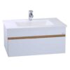 Bộ Tủ Lavabo Treo Tường Caesar LF5028+EH6100V Hộc Kéo Bộ Tủ Lavabo Treo Tường Caesar LF5028+EH6100V Hộc Kéo