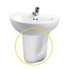 Chậu Rửa Lavabo Treo Tường Caesar L2150 Chậu Rửa Lavabo Treo Tường Caesar L2150