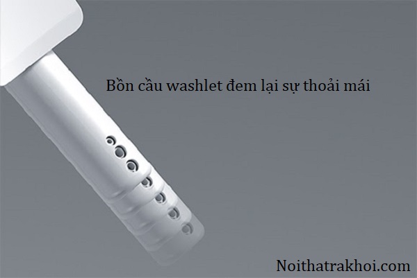 Bàn cầu Washlet hiện đại với công nghệ Cleansing