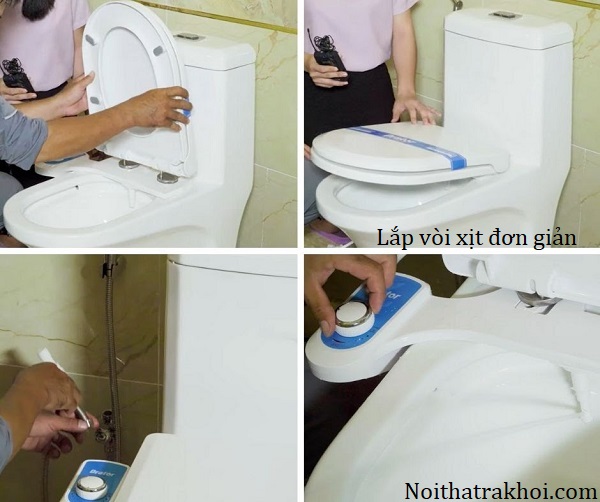 cách lắp đặt vòi xịt vệ sinh thông minh đơn giản tại nhà