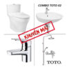 Khuyến Mãi TOTO CS818DT3 + LT300C + TVLM102NSR + TVSM104NSR + DM907CS Khuyến Mãi TOTO CS818DT3 + LT300C + TVLM102NSR + TVSM104NSR + DM907CS