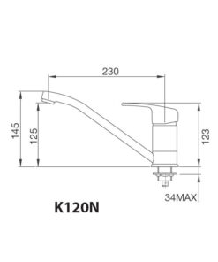 Vòi Bếp Malloca K120N Nóng Lạnh Vòi Bếp Malloca K120N Nóng Lạnh