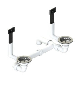 Bộ Xả Chậu 2 Hộc Hafele 565.69.502 Bộ Xả Chậu 2 Hộc Hafele 565.69.502