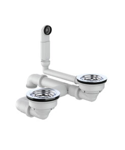 Bộ Xả Chậu 2 Hộc Hafele 570.35.916 Bộ Xả Chậu 2 Hộc Hafele 570.35.916