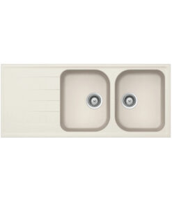 Chậu Đá Hafele HS18-GED2R80 570.35.460 2 Hộc Màu Kem Chậu Đá Hafele HS18-GED2R80 570.35.460 2 Hộc Màu Kem