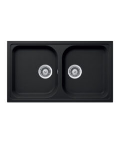 Chậu Đá Hafele HS19-GEN2R90 570.35.380 2 Hộc Màu Đen Chậu Đá Hafele HS19-GEN2R90 570.35.380 2 Hộc Màu Đen