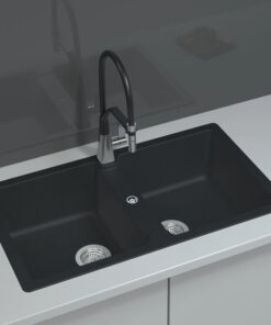 Chậu Đá Hafele HS19-GEN2S90 570.36.300 2 Hộc Màu Đen Chậu Đá Hafele HS19-GEN2S90 570.36.300 2 Hộc Màu Đen