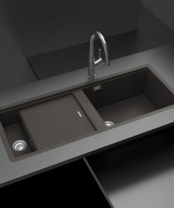 Chậu Đá Hafele HS19-GKD2S120 570.35.340 Màu Đen Chậu Đá Hafele HS19-GKD2S120 570.35.340 Màu Đen