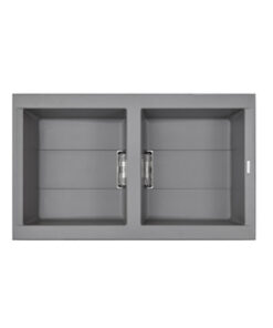 Chậu Rửa Đá Malloca SMART K-450 2 Hộc Màu Xám Chậu Rửa Đá Malloca SMART K-450 2 Hộc Màu Xám