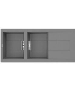 Chậu Rửa Đá Malloca SMART K-500  2 Hộc Màu Xám Chậu Rửa Đá Malloca SMART K-500  2 Hộc Màu Xám