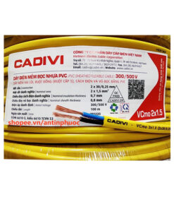 Dây Điện Cadivi 56006595 VCmo 2×1.5 – 300/500V Dây Điện Cadivi 56006595 VCmo 2×1.5 – 300/500V