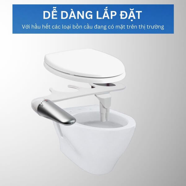 lắp đặt vòi xịt rửa vệ sinh thông minh PEGA Bidet EZ-200X