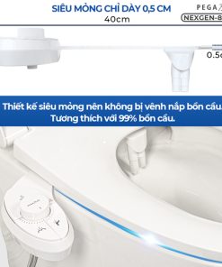 Vòi xịt rửa vệ sinh thông minh PEGA Bidet NEXGEN-800P